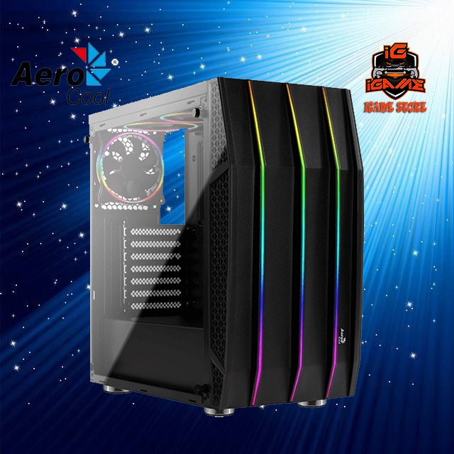 CASE PC GAMING AEROCOOL KLAW + FAN Monggo Gan