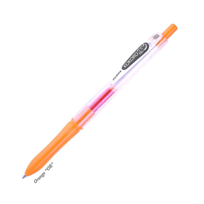 

BULPEN ZEBRA KOKORO GEL 0.5mm ORANGE 1 PCS