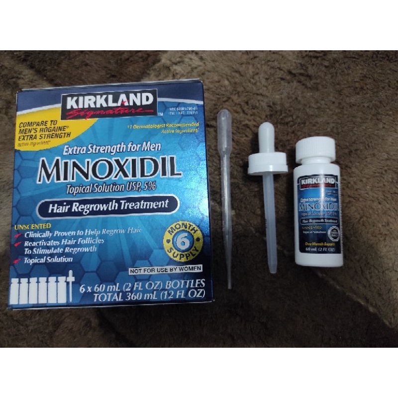 Kirkland Minoxidil 1 Box (6 Botol + 1 Pipet Ori)