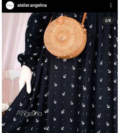 Sarah Dress Anchor Black size S NWT Atelier Angelina