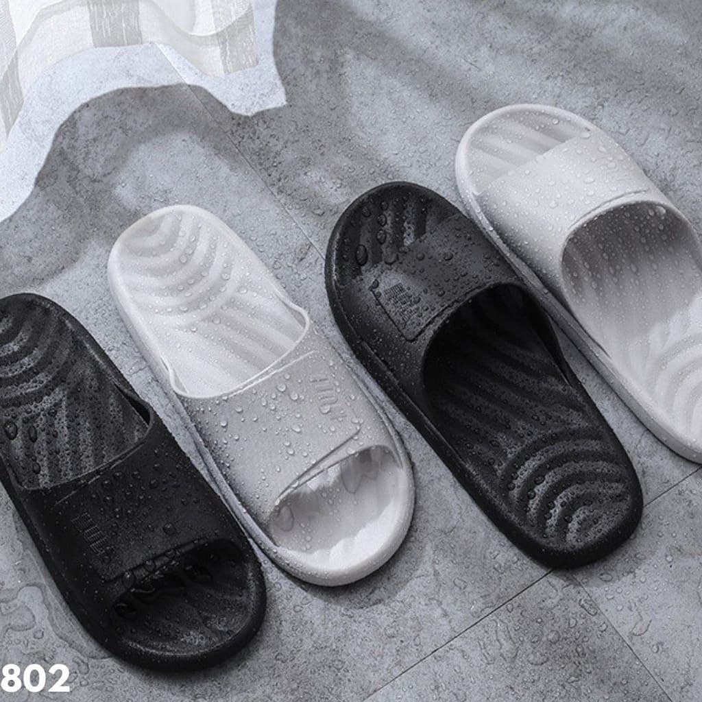 SANDAL SELOP DESIGN TEKSTUR GELOMBANG COCOK PAKAI SEKELUARGA BAHAN RUBBER NYAMAN EMPUK IMPORT ANT LICIN 802