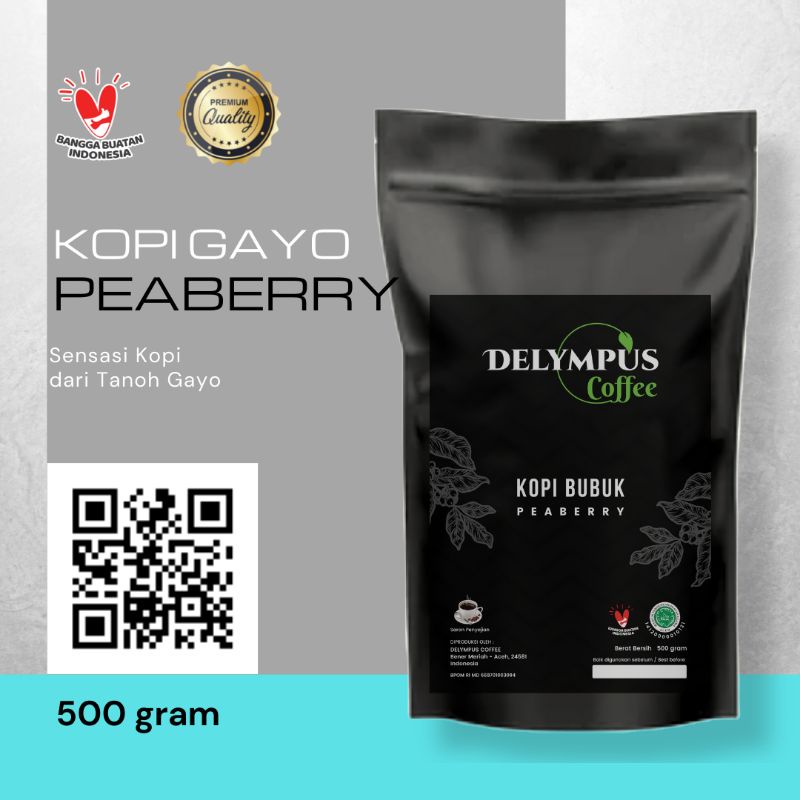 

Kopi Gayo Peaberry 500 gram - Bubuk