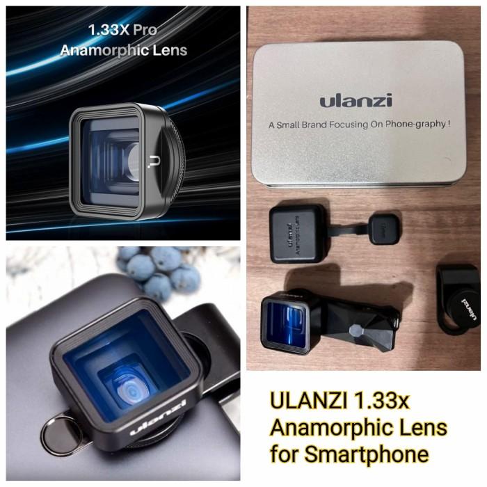 Convert Ulanzi 1.33X Anamorphic Lens Flare Lens For Smartphone Lensa Kamera Hp