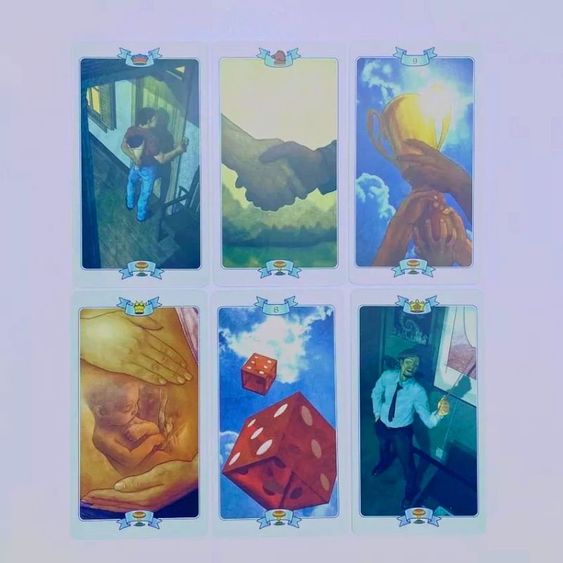 Law of Attraction Tarot Holographic include guide paper