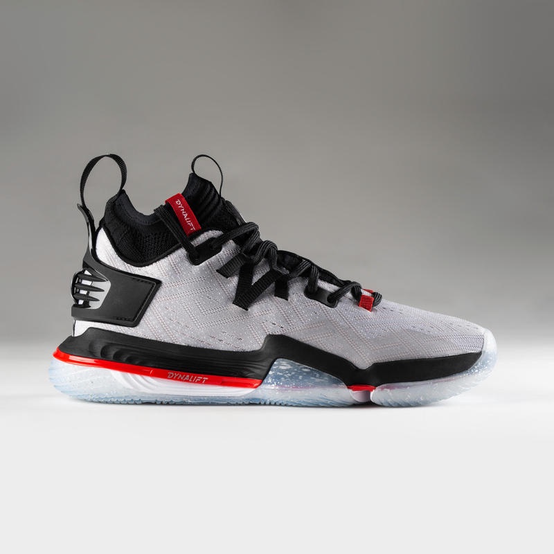 Tarmak Sepatu Basket Terbaik Pria Dewasa - Mid Rise Elevate 900 Abu Abu Basketball Shoes Original