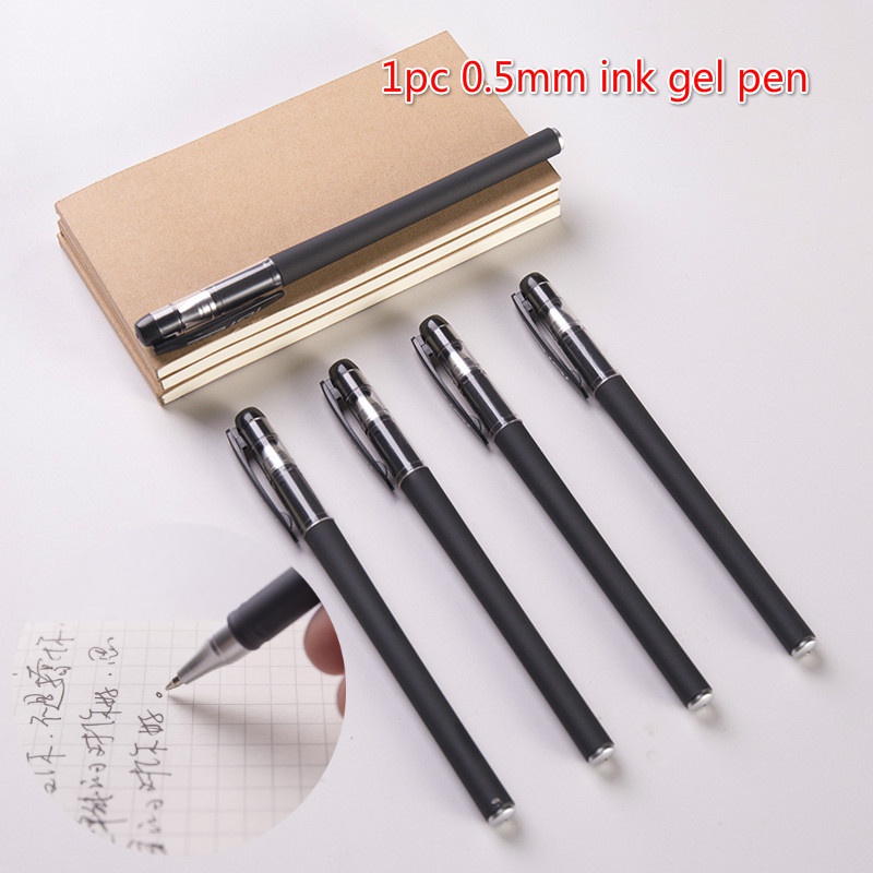 Black Matte 0.5mm Gel Pen Business Pen School Office Stationery Gifts