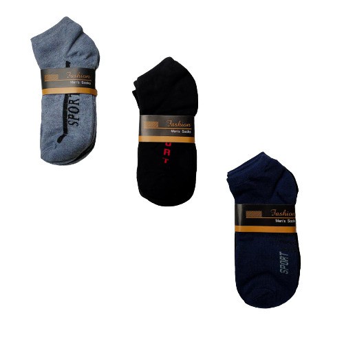 PAKET 3PSG Kaos Kaki MEN SPORT MATA KAKI Import
