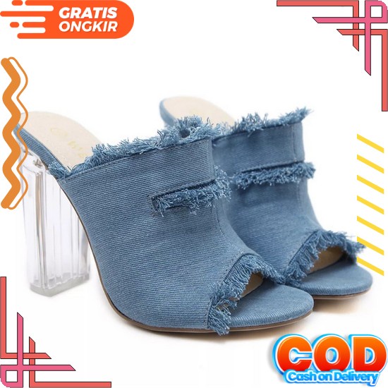 Diskon High Hils Wanita Hils Wanita Sendal Wanita High Hils Ta148 Vt424 Hak Tahugliter Sdh185 - Gol 