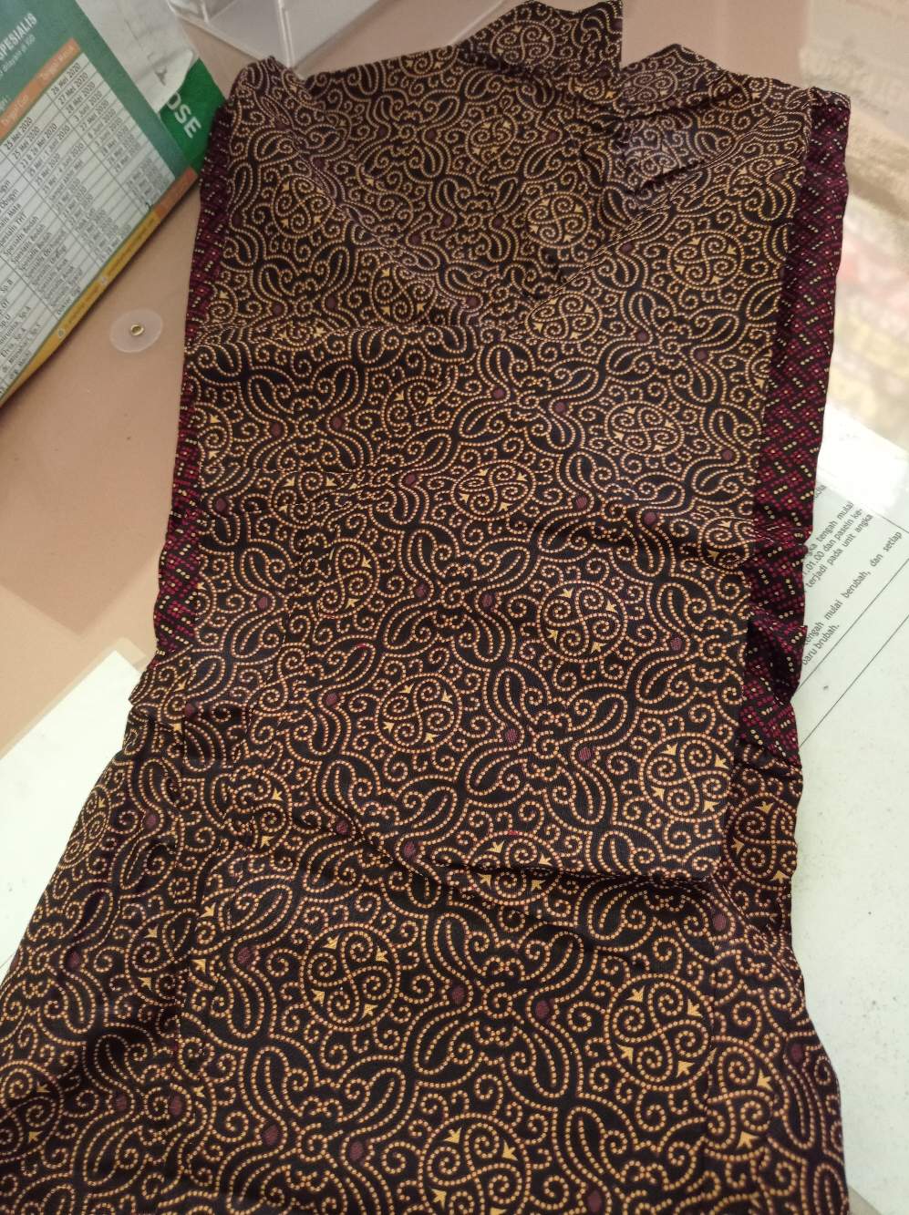 Gamis Batik Pias Cappucino Sogan Size Standar Dan Jumbo Bahan Katun Mataram Primisima