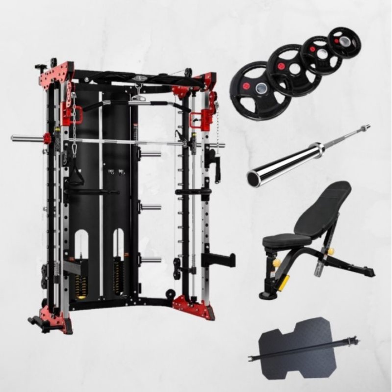 Paket Fitness Smith Multifungsi BK3058 / Alat Fitness Latihan Total Tubuh