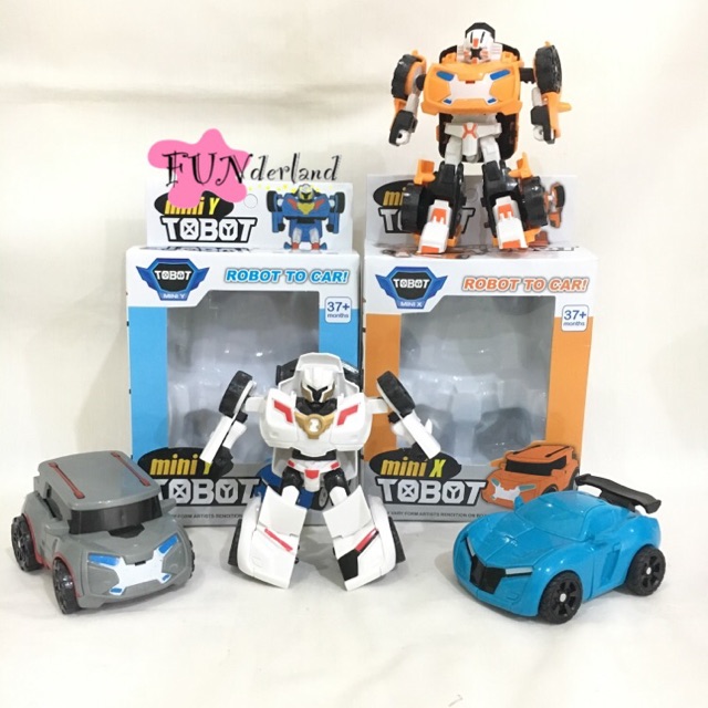 Mainan Tobot SET isi 4 Mini X Y Evolution Shield On robot mobil