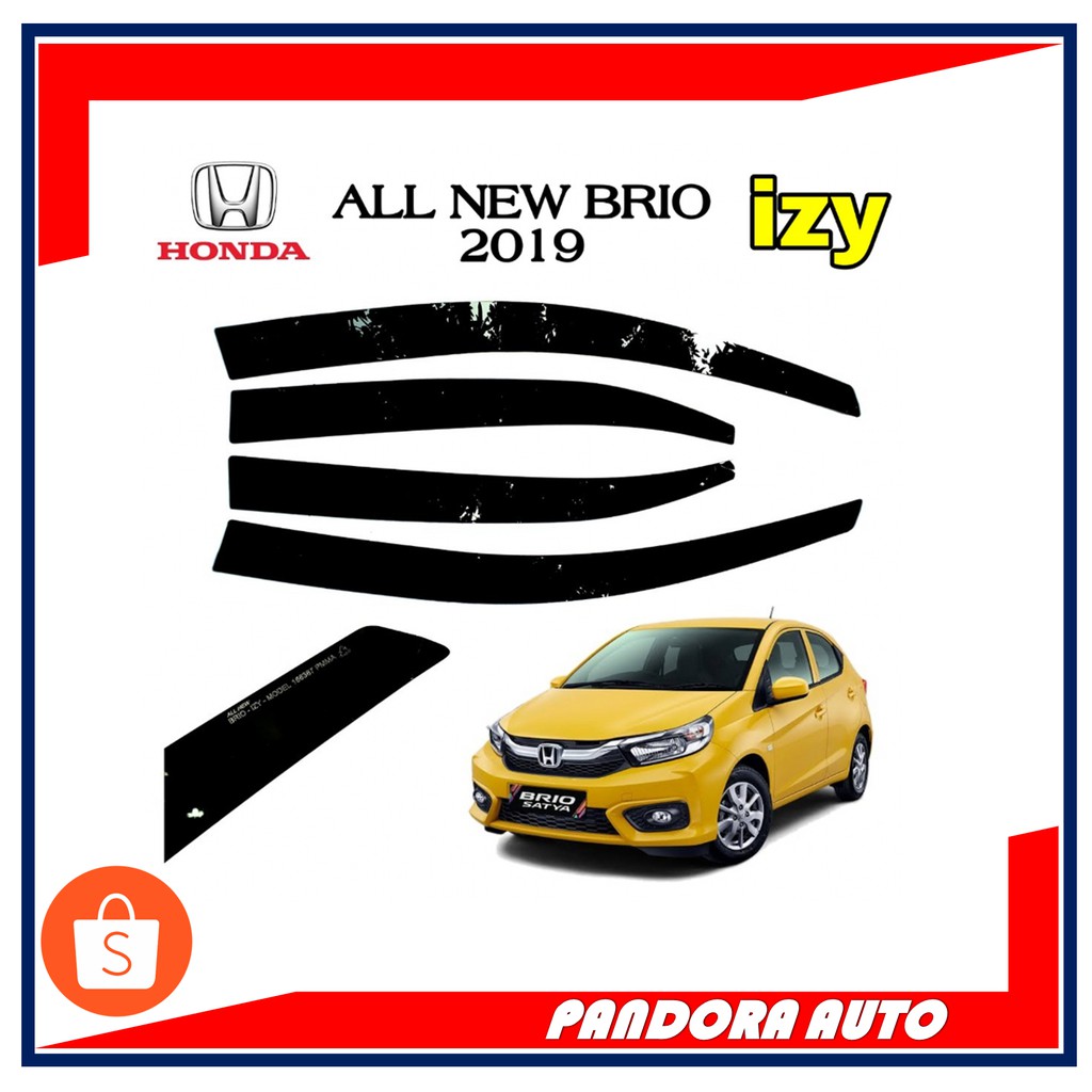 TALANG AIR MOBIL ALL NER BRIO 2019 MODEL FLAT BAHAN AKRILIK HITAM