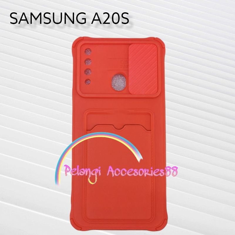 CASE SAMSUNG A20S SOFTCASE SLEDING WARNA WARNI