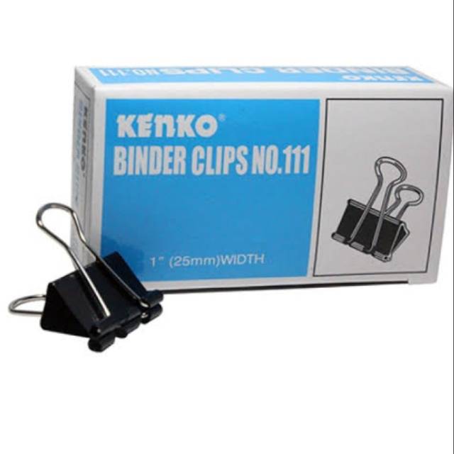 

Binder clips No 111 (isi 12 pcs) klip kertas hitam