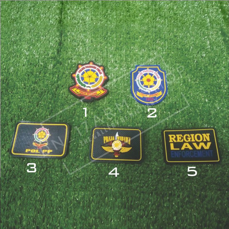 Patch rubber badge satpol pp atribut nametag