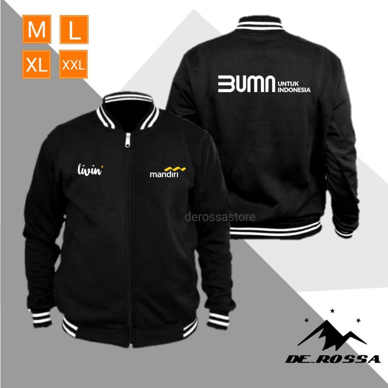 Hoodie VARSITY ZIPPER livine mandiri BUMN