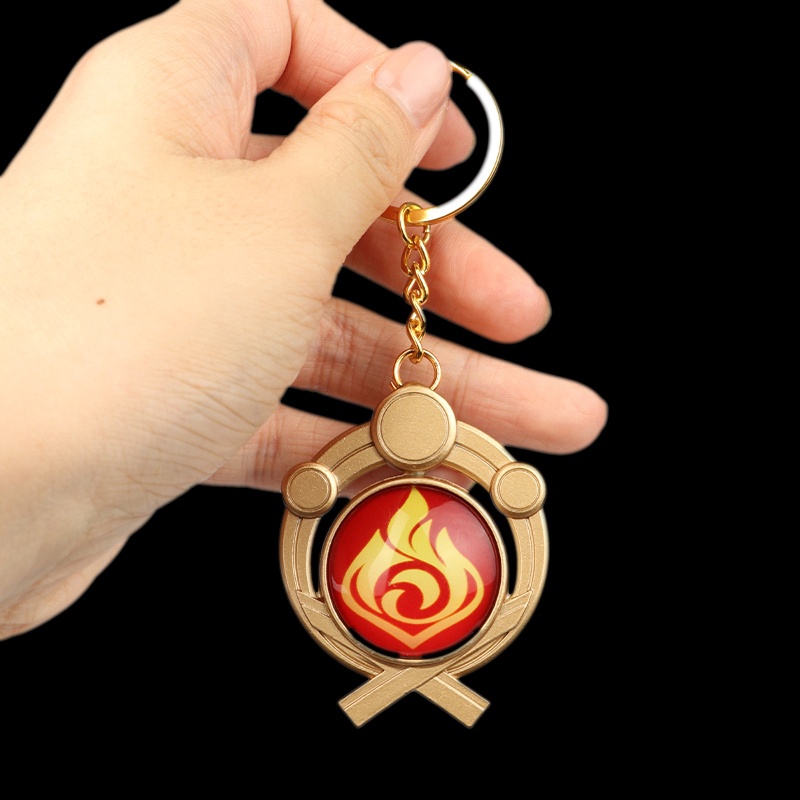 Genshin Impact Inazuma Keychain Key Chain Gantungan Kunci Genshin Impact /Gantungan Kunci God 's Eye Glow In Dark/Genshin Impact keychain