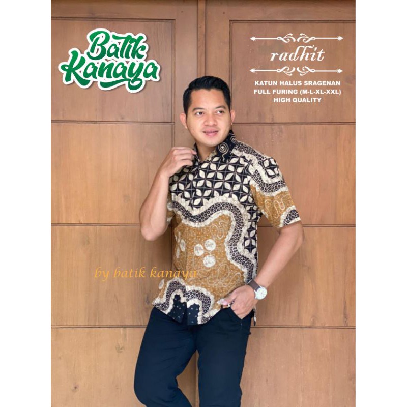 Kanaya Baju Batik Pria RADHIT Full Furing