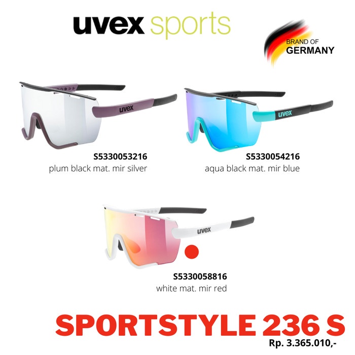 Kacamata Uvex Sport Sportstyle 236 S Set Small Original