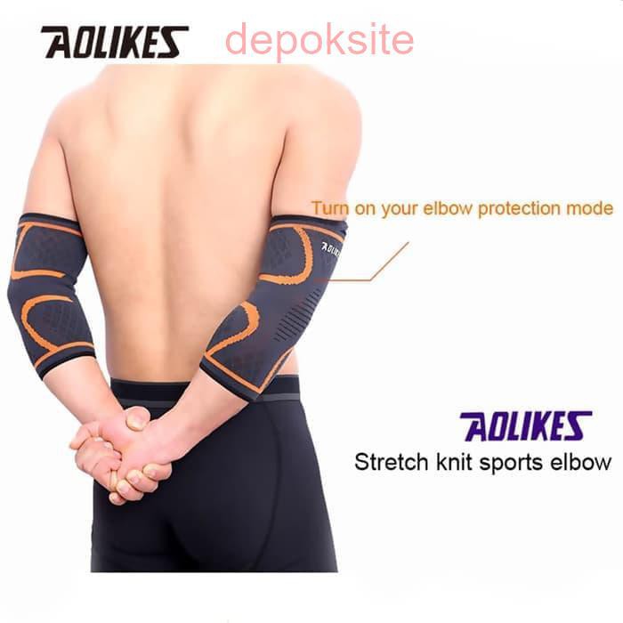 1 Pcs Aolikes 7547 Elbow Brace hand Wrap Wrist Band Support Pads Pelindung Siku Lengan Tangan