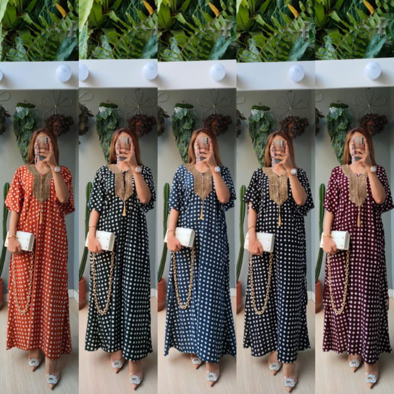 Daster sackdress polka renda india HSB batik cap