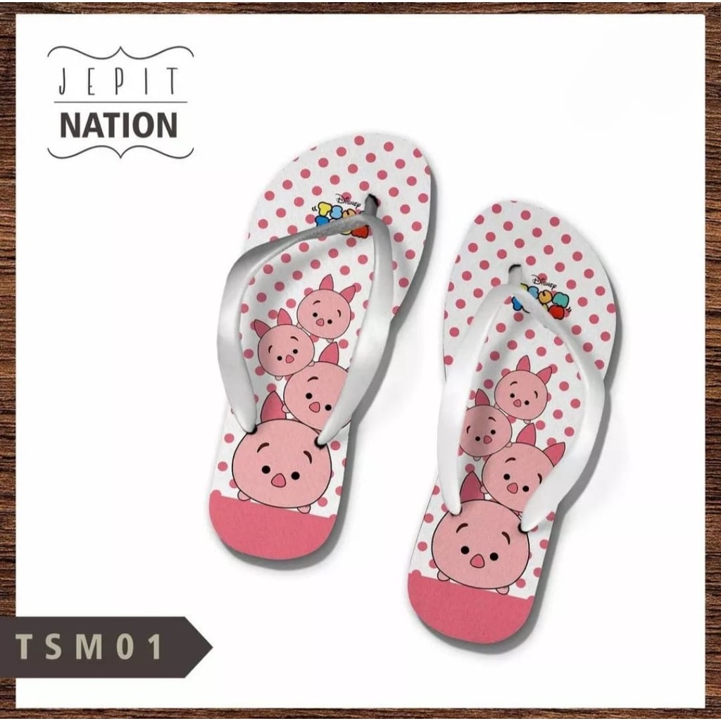 Sandal Jepit Wanita Motif Kartun Lucu