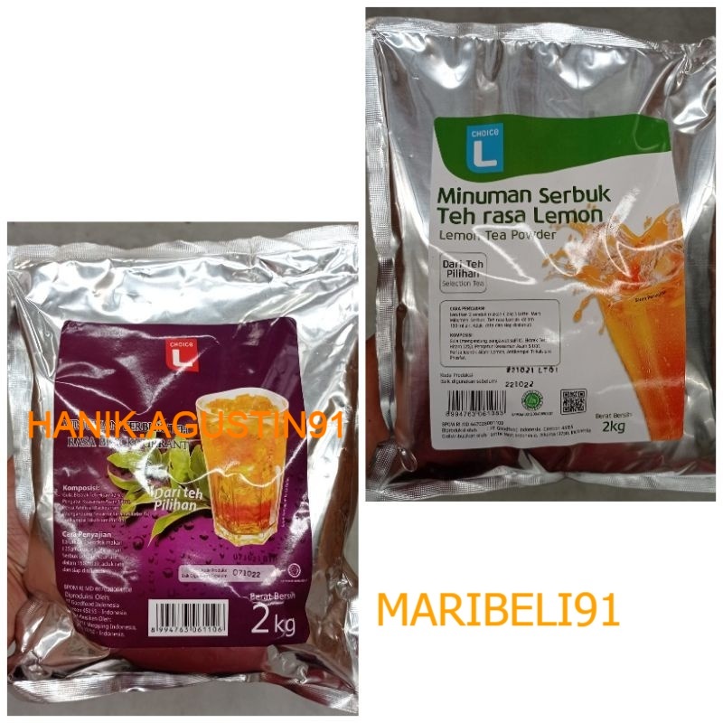 

Choice L Minuman Serbuk Teh Rasa Blackcurant Rasa Teh lemon Kemasan 2KG MB91