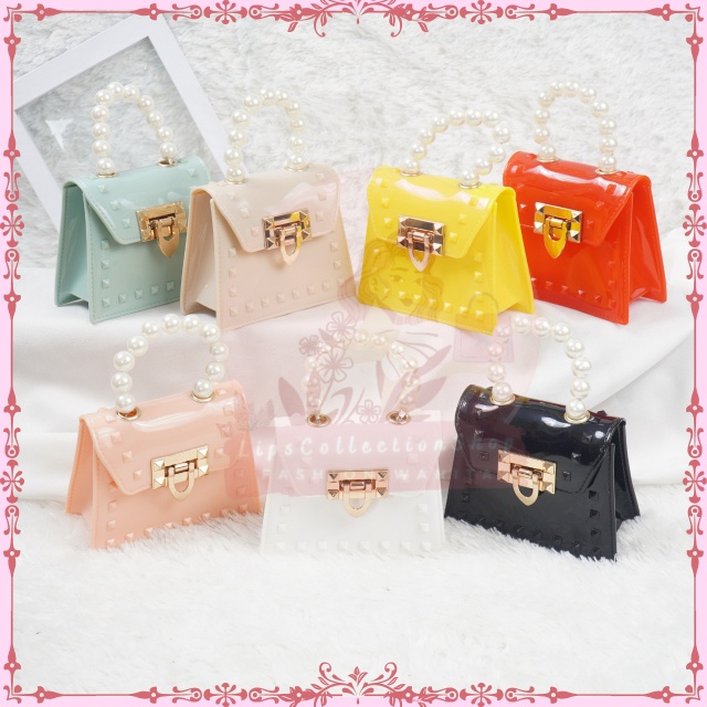 Tas Jelly Glossy Valen Pearl  | Tas Jelly Glossy Import | Tas Jelly Mini Rubber