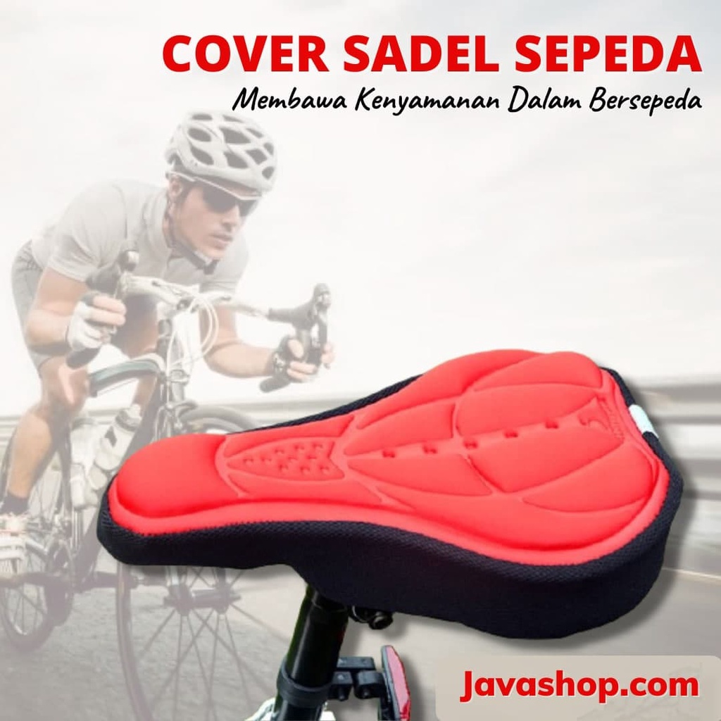 Cover Sarung Jok Sadel Sepeda Silicone Sedel Warna Hitam