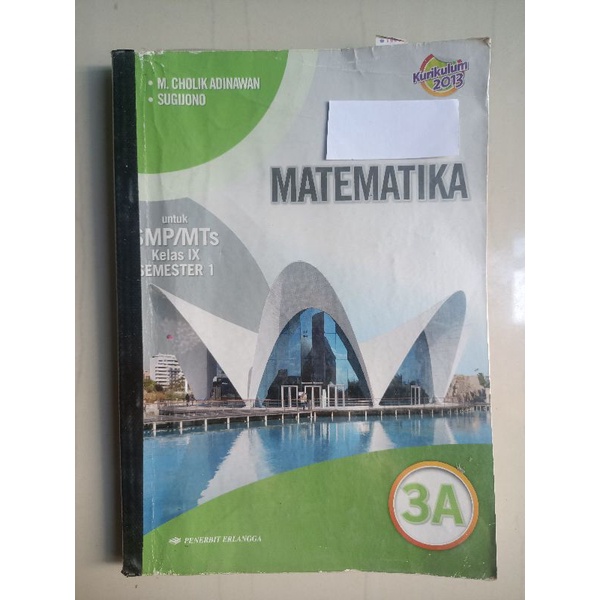 

Buku Matematika SMP Kelas 9 (3A) Kurikulum 2013 Penerbit Erlangga