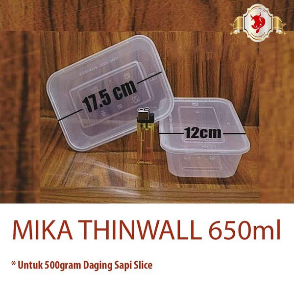 

Mika Thinwall 650ml untuk Daging Sapi Slice 500gram