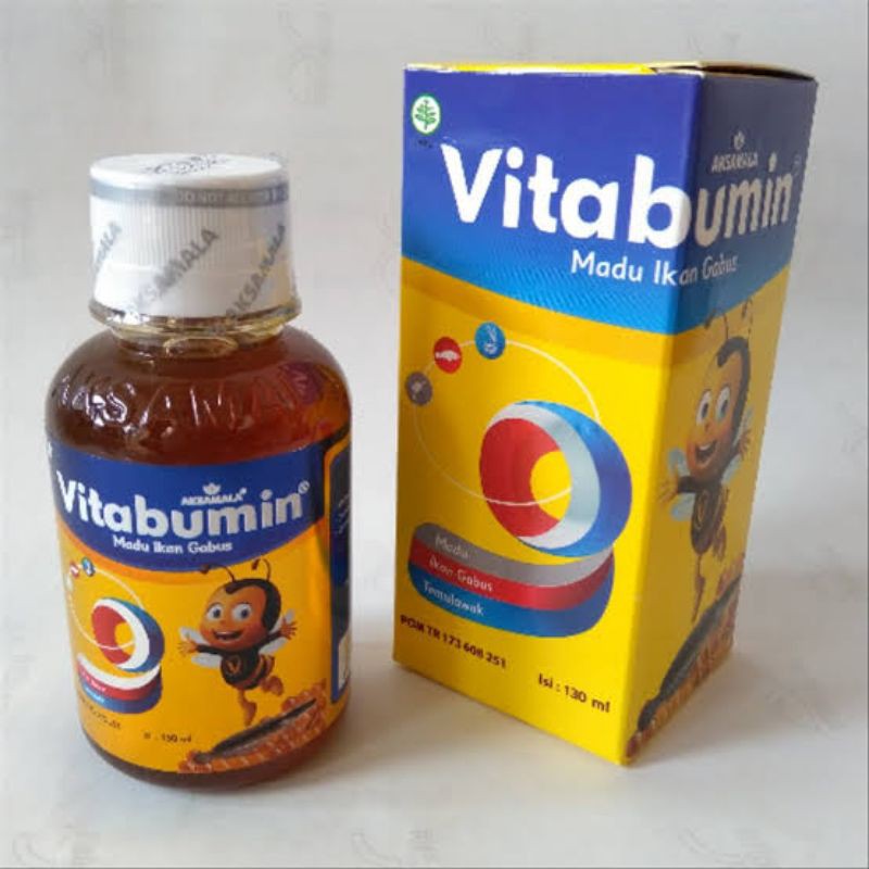 VITABUMIN 130 ml Madu Ikan Gabus - Madu Penambah Nafsu Makan Anak - Menjaga Daya Tahan Tubuh Anak