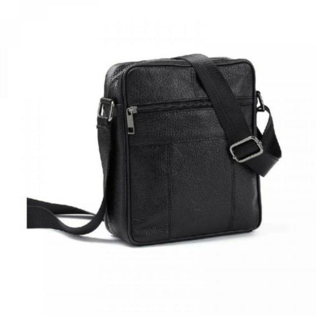 TAS KULIT ASLI FONMOR UKURAN BESAR / FONMOR MEN BAGS GENUINE LEATHER IMPORT / BLACK SERIES 985