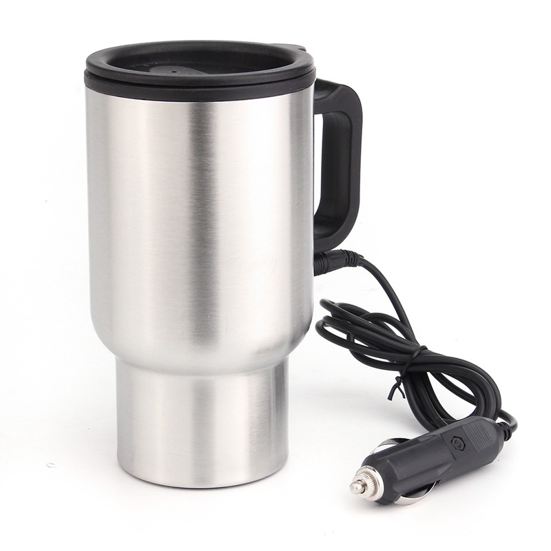 Gelas Pemanas Air Elektrik Di Mobil Car Mug Water Heater Car Heated Drinking Mug 12V 450ml