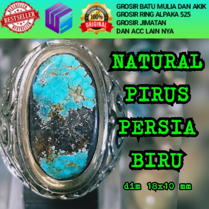 BATU PIRUS PERSIA KENDIT BIRU