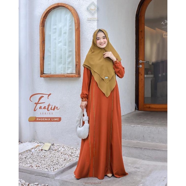 TERBARU DRESS SET KHIMAR | DRESS FAATIN SERIES BY AMYRA