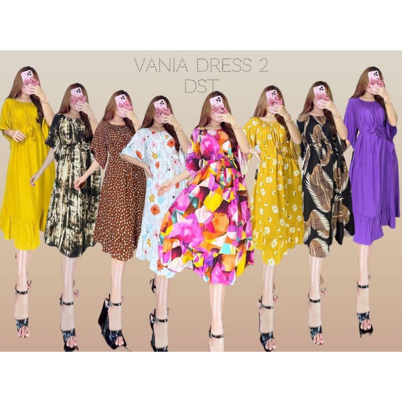 Vania dress merek DST