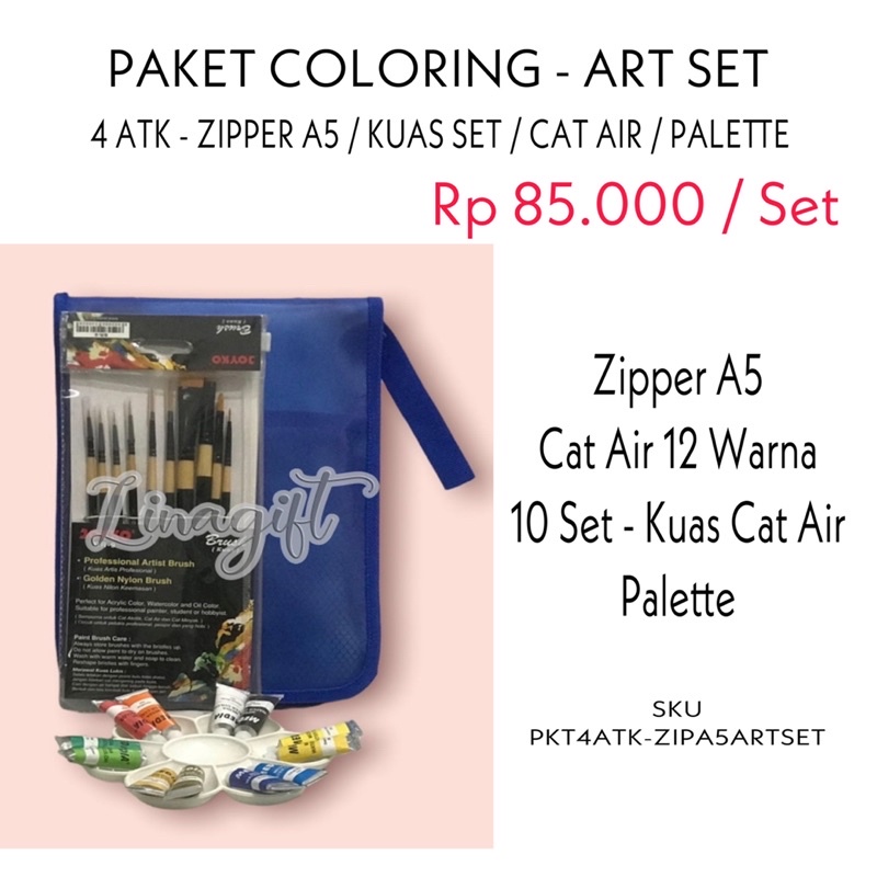 ( Set Paket Zipper ) ALAT TULIS SEKOLAH LENGKAP / MEWARNAI / KADO SUVENIR CUSTOM ULANG TAHUN / HADIAH LOMBA 17 AGUSTUS / COLORING STATIONERY SET / BUKU A5 / GOODIE BAG SNACK BINGKISAN SOUVENIR / NOTES PEN PENSIL