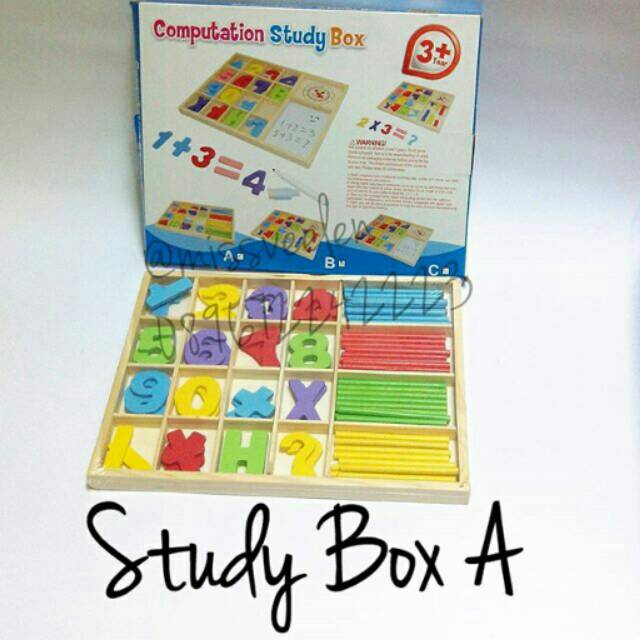 

Study Box mainan Montessori belajar berhitung