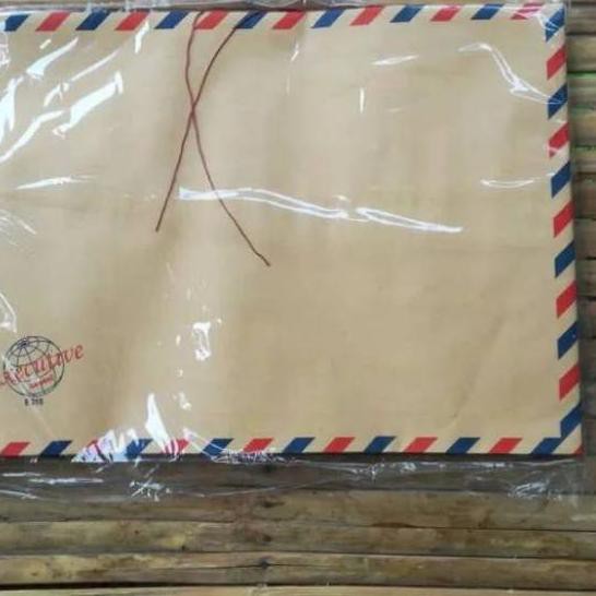 

HOT SALE!! (vrb-655) Amplop air mail coklat tali executive 310 / Eksekutif 310 / Amplop Folio Lamara