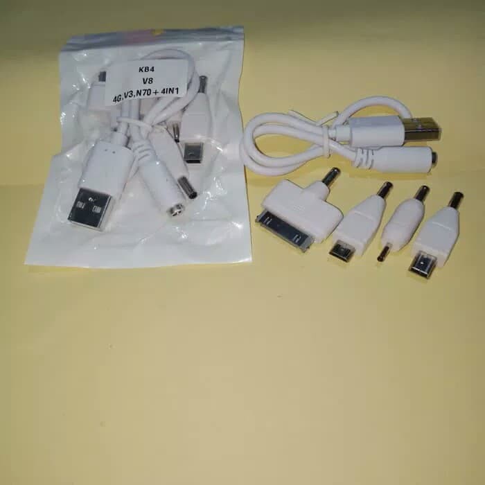 Kabel Charger PowerBank Konektor 4 in 1 Casan Connector Power Bank