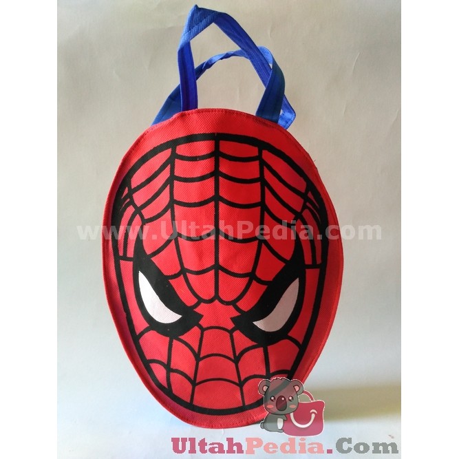 Tas Ultah Anak | Souvenir Ulang Tahun Anak GodieBag Jinjing karakter  Spiderman