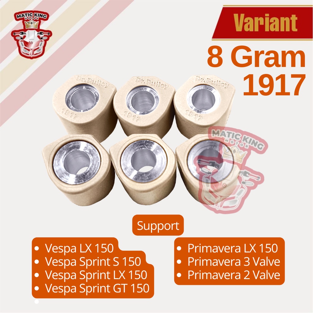 Sliding Roller Vespa Sprint LX Primavera Iget 2v 3v 150 cc DR PULLEY  1917