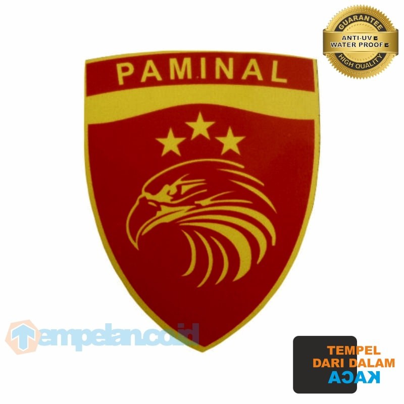STIKER PAMINAL POLRI (TEMPEL DALAM KACA)