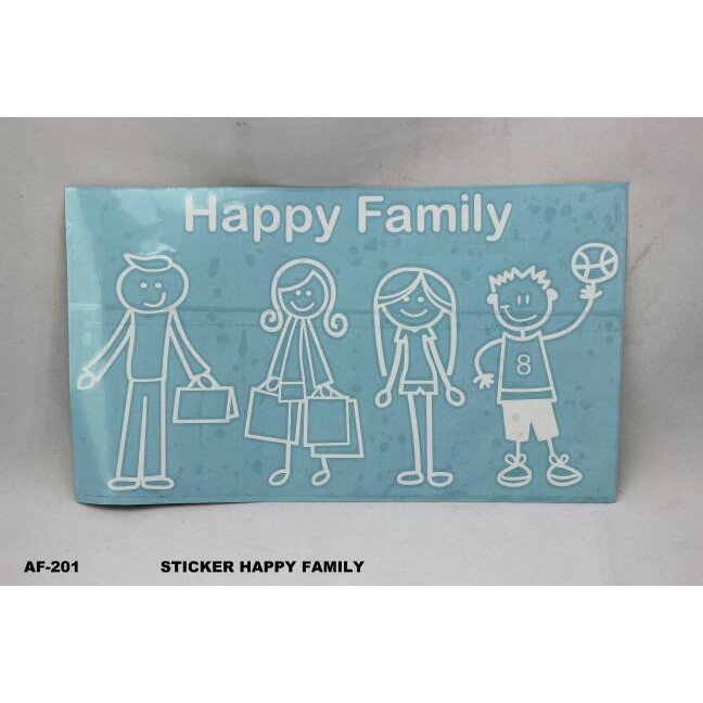 

stiker tulisan happy family