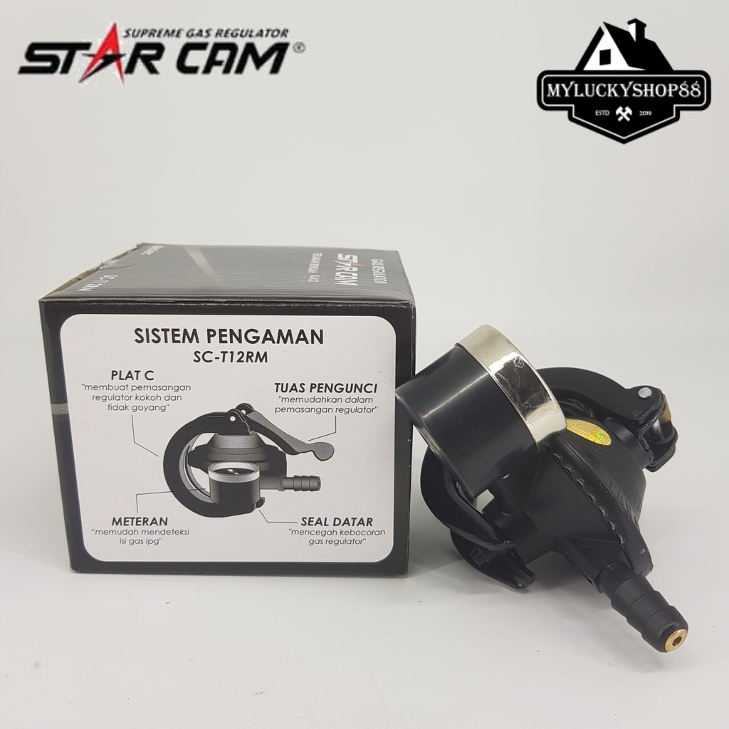 Regulator Gas Star Cam SC-23M SC-T12RM Tekanan Rendah Meter Starcam SC23M SCT12RM