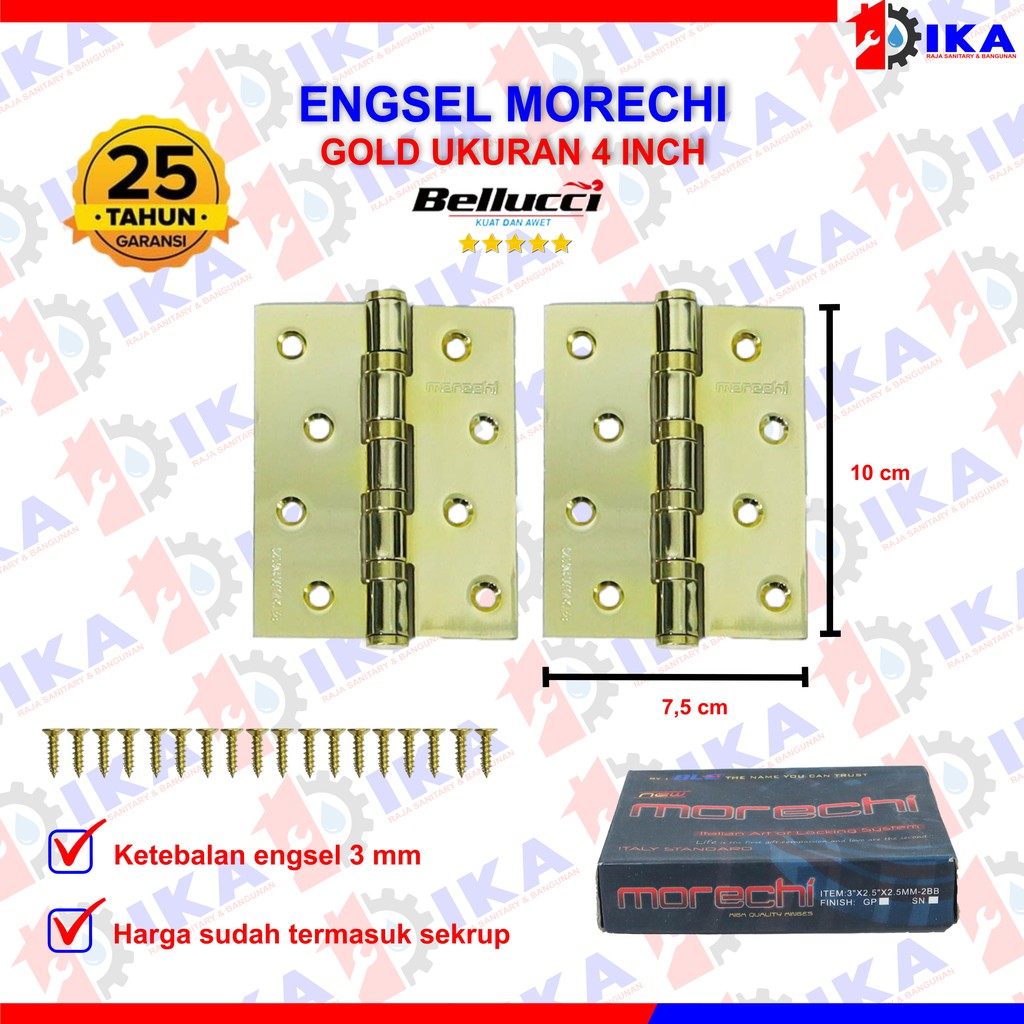 ENGSEL TEBAL  3 4 5 MORECHI BY BELLUCCI GROUP JENDELA PINTU IRON BESI KUAT HIGH QUALITY GARANSI 25TH