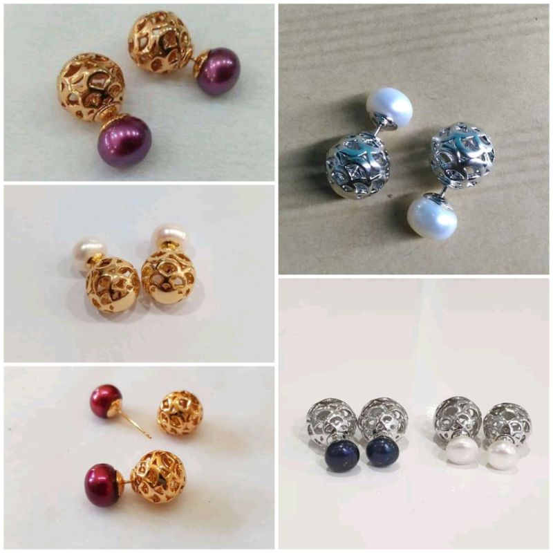 Giwang mutiara lombok|Giwang mutiara asli|Anting mutiara tawar|Anting mutiara asli lombok|kado|pesta