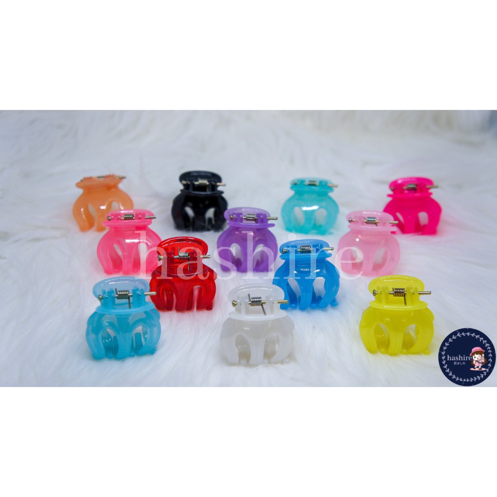 Jepit Rambut / Jedai Medium Transparent (3,5 cm) (READY) (MIN 12 PCS)