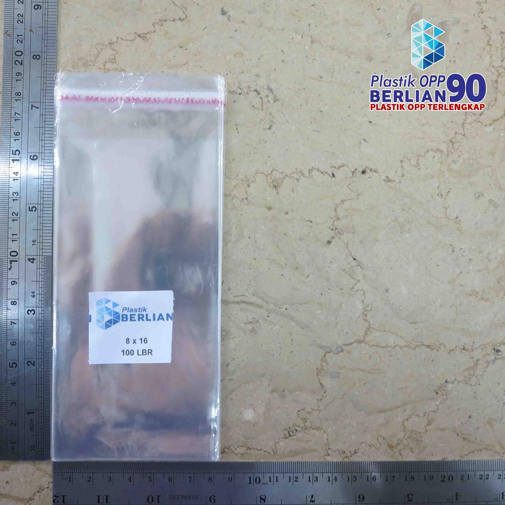 

8X16 CM PLASTIK OPP (SEAL/LEM) TEBAL 20 MIC ASLI / PLASTIK SOUVENIR / AKSESORIS / KEMASAN